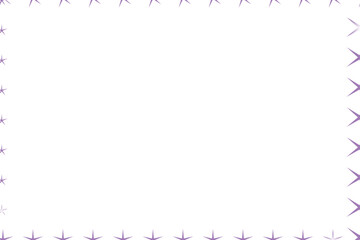 A simple purple star border frames a blank white space, perfect for invitations or certificates.