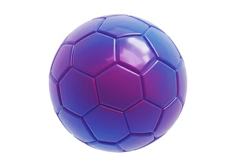 Fototapeta premium Vibrant soccer ball rendered against a clean white background