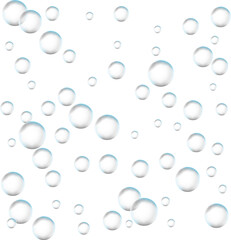 bubbles on transparent background . Clipart 3D Soap bubble floating on white background. Water foam bubbles with rainbow colors. Realistic iridescent ball. Soap transparent balloon. 