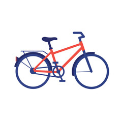 Fototapeta premium Simple Bicycle Icon: A modern, clean illustration of a bicycle.