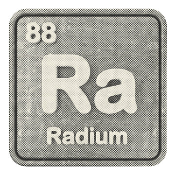 3d periodic table radium halftone style