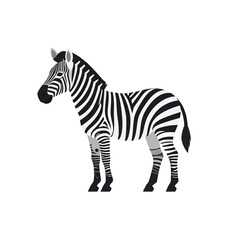 Fototapeta premium Zebra Icon Isolated on White Background