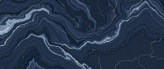 Abstract dark blue agate marble mineral texture