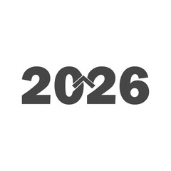 happy new year 2026 logo symbol