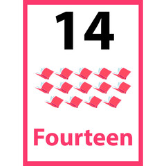 Number Identification worksheet activity for kids fourteen