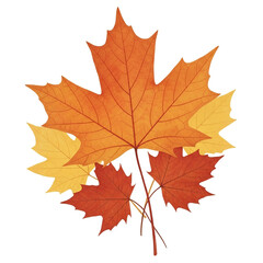 Fototapeta premium Beautiful golden autumn leaves in the forest.