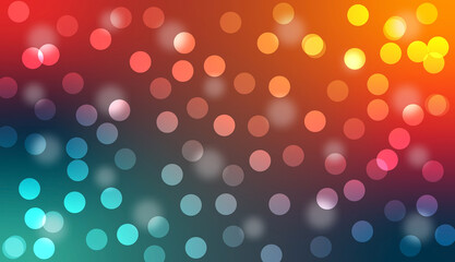 Rainbow Bokeh Light – Abstract Multicolor Gradient Circle Background. colorful bokeh background