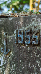 old rusty metal sign