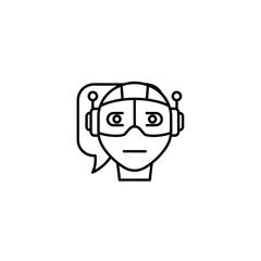 Obraz premium Robot Assistant with Advanced AI Technology and Communication Capabilities.