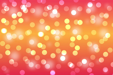Pink, Orange Bokeh – Abstract Light Glow Circle Gradient Background. abstract background with bokeh