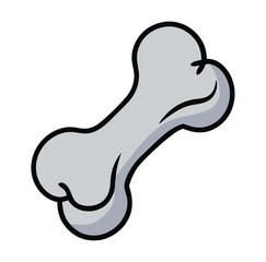 vector illustration of a bone
