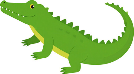 Fototapeta premium Crocodile Icon Isolated on White Background
