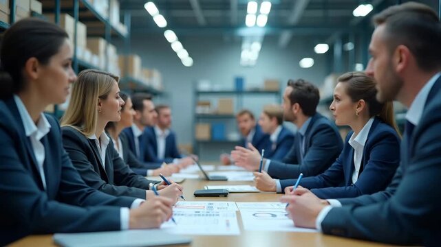 Corporate procurement teams reviewing US import duties schedules for key raw materials aligning sourcing strategies with duty optimization and compliance in  Photo Stock  Concept  and empty space on t