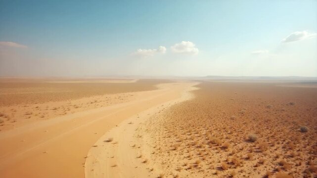 Land managers mapping desertification progression using remote sensing of vegetation indices and land cover change analysis across arid landscapes in  Photo Stock  Concept  and empty space on the left