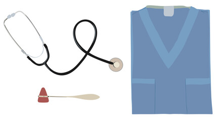 medical equipment set vector