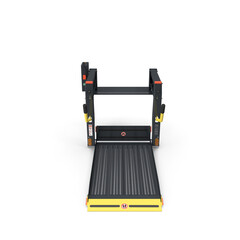 Hydraulic wheelchair lift used for accessibility and transport support