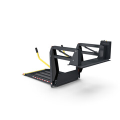 Mechanical wheelchair lift platform for mobility aid