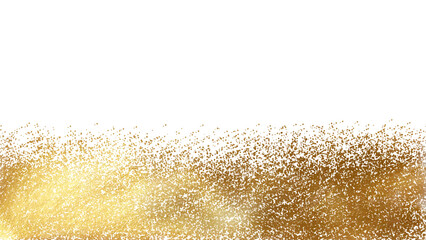 golden abstrcact sparkles on transparent background