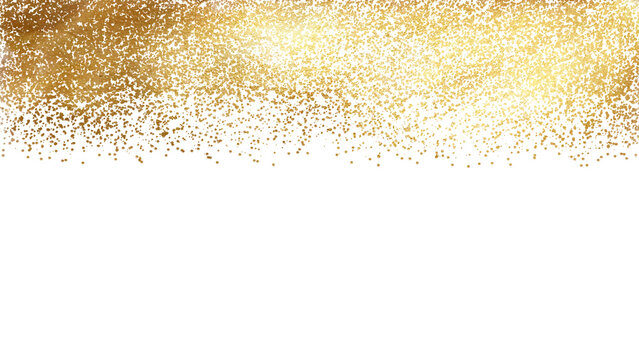 golden abstrcact sparkles on transparent background