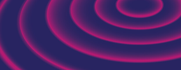 A vibrant background with concentric circles. The background features a purple and pink gradient, creating a smooth, wavy texture. Circular pattern background. Purple background vector.