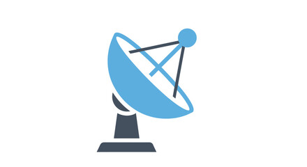 Conceptual illustration of a satellite dish antenna for telecommunications technology