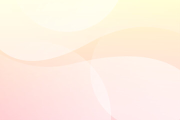 柔らかな曲線が織りなす抽象的なグラデーション背景　黄色　オレンジ
