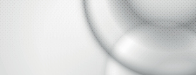 Abstract white background with smooth dotted halftone texture. White gradient background. Minimal white background design. Abstract circular gradient background, halftone dotted texture vector
