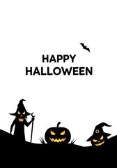 halloween pumpkin with bats