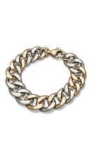 Obraz premium Chunky TriColor Gold Chain Bracelet.
