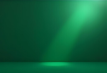 Abstract glowing green light pattern animation for a blank screen background design.