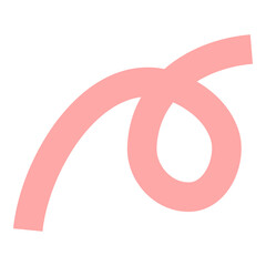 Orange squiggly line png, transparent background