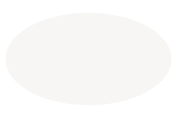 White ellipse png sticker, flat geometric shape on transparent background