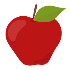 Png red apple food sticker clipart
