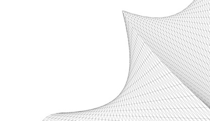 Architectural drawing. Abstract geometric background