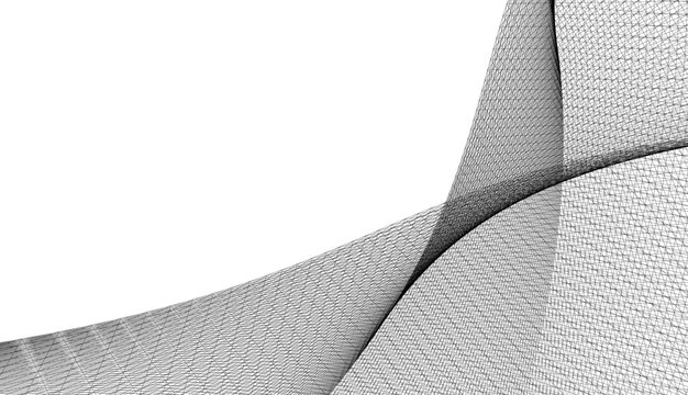 Architectural drawing. Abstract geometric background