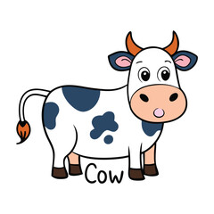 A gentle farm animal, the cow grazes in green fields, gives fresh milk, and embodies calm, hardworking farm life, connecting nature, food, and rural charm.
