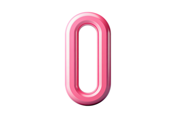 Glossy pink oval shape on a black background with strong highlights