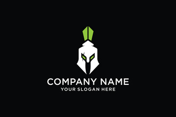 Spartan helmet logo with distressed effect. Warrior logo spartan helmet	