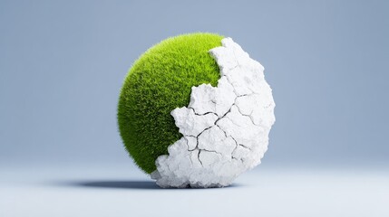 Action to save planet earth a glimpse of our future fertile fields and cracked soil environment inspirational viewpoint