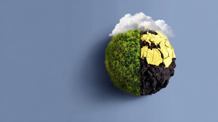 Save the earth future of our globe in balance illustration of environment nature and sustainability