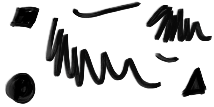 set of black and white paint splashes - Powered by Adobe