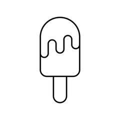 Popsicle Vector Icon Illustration On Isolated Background.	