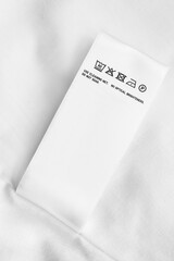 Care instructions label