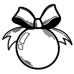 Illustration ball christmas doodle cute 