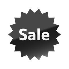 光沢のあるアイコン_Sale_M＋1c font_ギザギザ型_BLACK