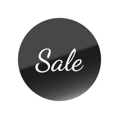 光沢のあるアイコン_Sale_Dancing Script font_丸型_BLACK