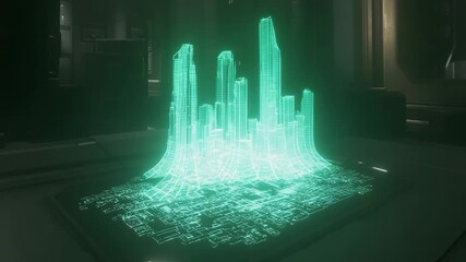 Gen Turbo glow with pulsation shows futuristic cityscape in vivid detail during nighttime - Powered by Adobe