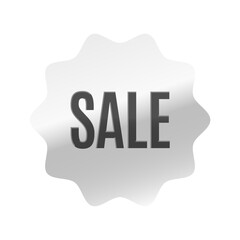 光沢のあるアイコン_SALE_Antonio font_なめらかなジグザグ型_SILVER