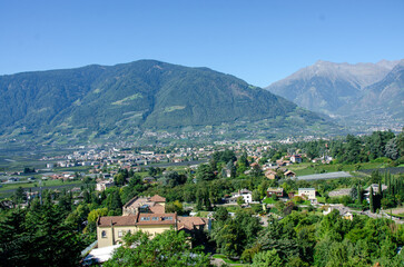 Blick von Schloss Trauttmannsdorff
