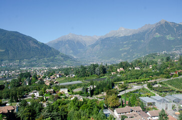 Blick von Schloss Trauttmannsdorff
